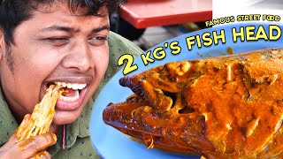 2KG Fish Head served in a small eatery -Anuar Kari Kepala Ikan, Kuala Lumpur