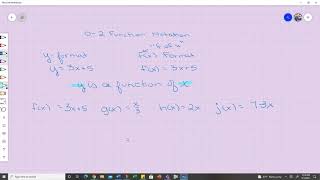 Unit 2 0-2 Function Notation