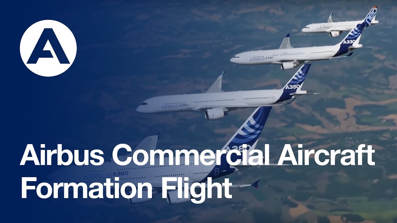 Airbus Family Spirit Beautiful A320neo A330 A350 A380 Formation