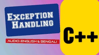 C++:: exception handling: multiple catches statements