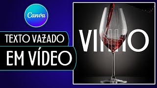 😯 Como Fazer TEXTO VAZADO em VÍDEO no Canva