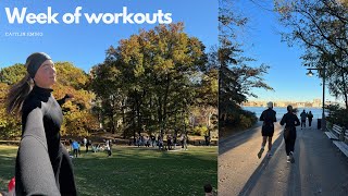 WEEK OF WORKOUTS IN NEW YORK | GETTING INTO ROUTINE