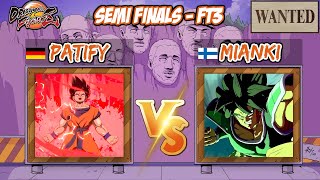 THE SAUCY NEWCOMER! Patify vs Mianki FT3 - WANTED DBFZ Semi finals