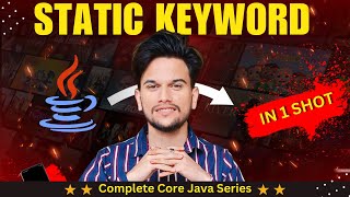 Static Variables in Java (Hindi) || Static Keyword in Java