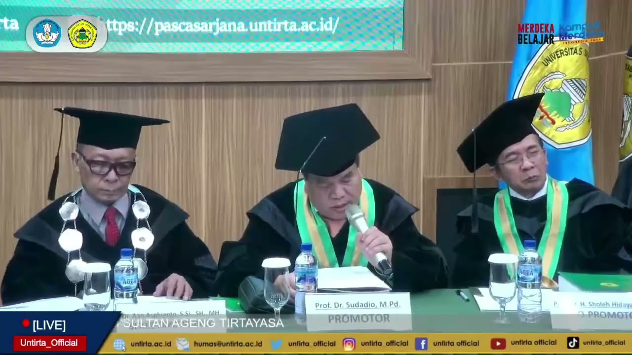 Sidang Terbuka (Promosi) Doktor Pascasarjana Untirta Atas Nama ...