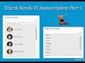 Kendo UI Autocomplete Part 1