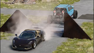 Shredder vs cars | Tug of war | BeamNG drive 2022