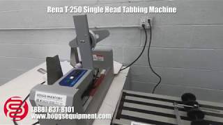 Rena T-250 Single Head Tabbing Machine w/ Astro 13-7 Conveyor Delivery