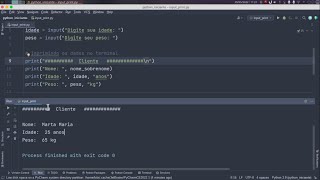 Python | Exercício - Função input() e print()