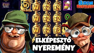 2 MILLIÓ FORINT NYEREMÉNY A BÓNUSZJÁTÉKBAN! ELKÉPESZTŐ NYEREMÉNY A BREW BROTHERS SLOT