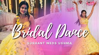 SURPRISE BRIDAL DANCE for family || Sushant Weds Ushma || #engagement  #sangeet #bridesolodance