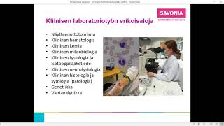 Koulutusesittely bioanalytiikka Savonia