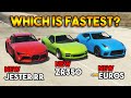 GTA 5 ONLINE : JESTER RR VS EUROS VS ZR350 (WHICH IS BEST FASTEST?)