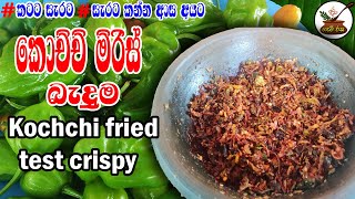 කොච්චි මිරිස් බැදුම [සැරට කන්න ආස කරන අයට [English subtitle ] Kochchi Chilli Crispy Fry@GAMIRASA