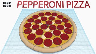 [1DAY_1CAD] PEPPERONI PIZZA (Tinkercad : Know-how / Style / Education)