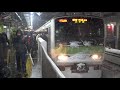 ホーム上も吹雪 1月22日山手線高田馬場駅の様子 tokyo yamanote line on heavy snowday at takadanobaba sta.