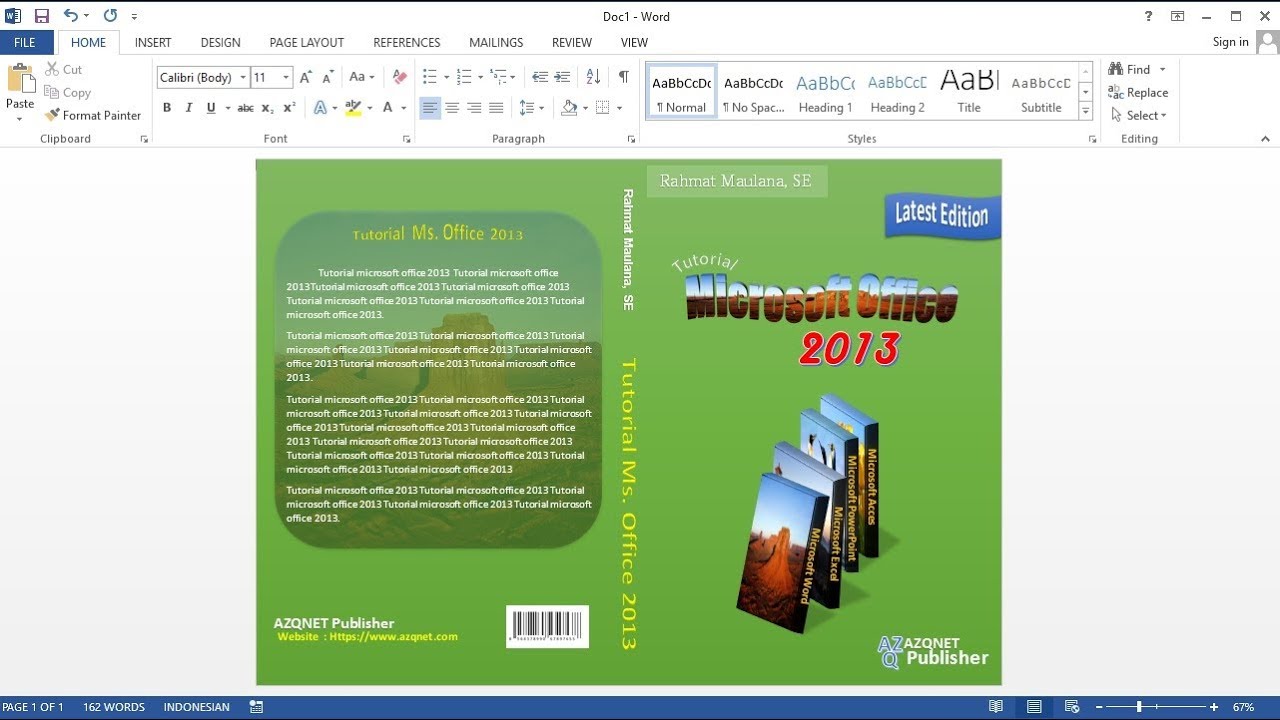 Cara Membuat Buku Program Menggunakan Microsoft Word - Tuseoseomn