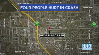 Four People Hurt In Modesto Crash