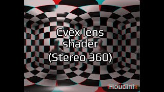 True 360 stereo - cvex lens shader in Houdini