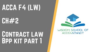 ACCA F4(LW)---Ch#2 Contract Law BPP Kit P1