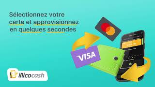 Approvisionner avec Visa et Mastercard sur illicocash