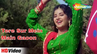 Tere Sur Mein Main Gaoon (HD) | Geet Songs | Divya Bharti | Avinash Wadhavan | Alka Yagnik Hit Songs