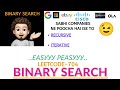 Binary Search - (Recursive + Iterative) | Leetcode-704 | Explanation ➕ Live Coding