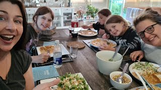 Familie hygge med aftensmad 🥘🥗🥰Mason vil hjem til mormor 🤩