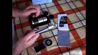 Unboxing and review of universal 12x Telephoto lens for smartphones