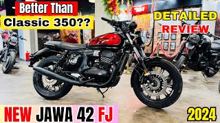 Finally 2024 New Jawa 42 FJ Model Detailed Review | On Road Price | Features-Better Than Classic 350