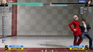 【KOF15】アッシュのコンボ！ゲージ5本スタート！屈B始動！オーバーキルしてみた！