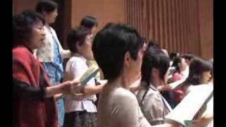 千葉混声合唱団２００４年定期演奏会ステージ練習風景