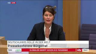 LIVE: Pressekonferenz eines Bürgerrats zu "Deutschlands Rolle in der Welt"