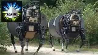 DARPA 🔧 LS3 US Military Robot Running Big Dog Legged Quadruped Support Mule 👽 Autonomous Technology