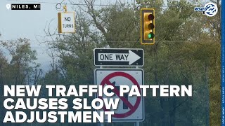 More crashes, slow adjustment to new traffic patterns at US-12 and M-51 intersection