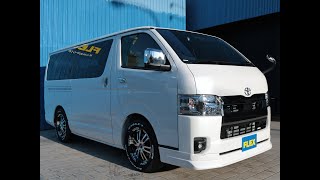 KT2461 ７型新車　ハイエースダークプライムⅡ　ディーゼル２WD　両側パワースライドドア付き　5人乗り　FLEXカスタム　フレックス熊本店