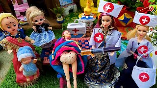 Barbie Doll All Day Routine in india village/Radha ki kahani part-449/Barbie Doll Bedtime story ll