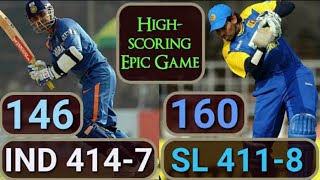 INDIA vs SRI LANKA 1st ODI 2009 | HIGH-SCORING EPIC GAME MATCH HIGHLIGHTS