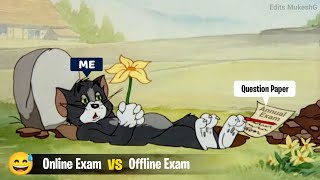 Online Exam Vs Offline Exam ~ Funny Memes ~ Edits MukeshG