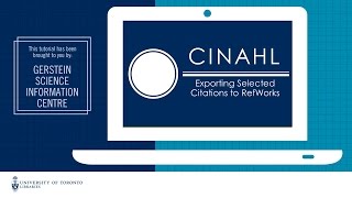 CINAHL - Exporting Selected Citations to RefWorks