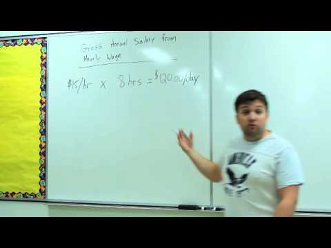Calculating Gross Annual Salary Calculating Gross Annual Salary
