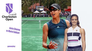 Astra Sharma     vs Maria Sakkari          🏆 ⚽ Charleston  Open (04/04/2024) 🎮 gameplay AO  2