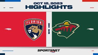 NHL Highlights | Panthers vs. Wild - October 12, 2023