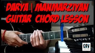 Darya Manmarziyan Guitar Chords Lesson | Amit Trivedi