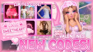 *NEW CODES!! *ALL NEW CODES IN THE DRESS TO IMPRESS VALENTINES UPDATE PART 2! *LIMITED CODE*