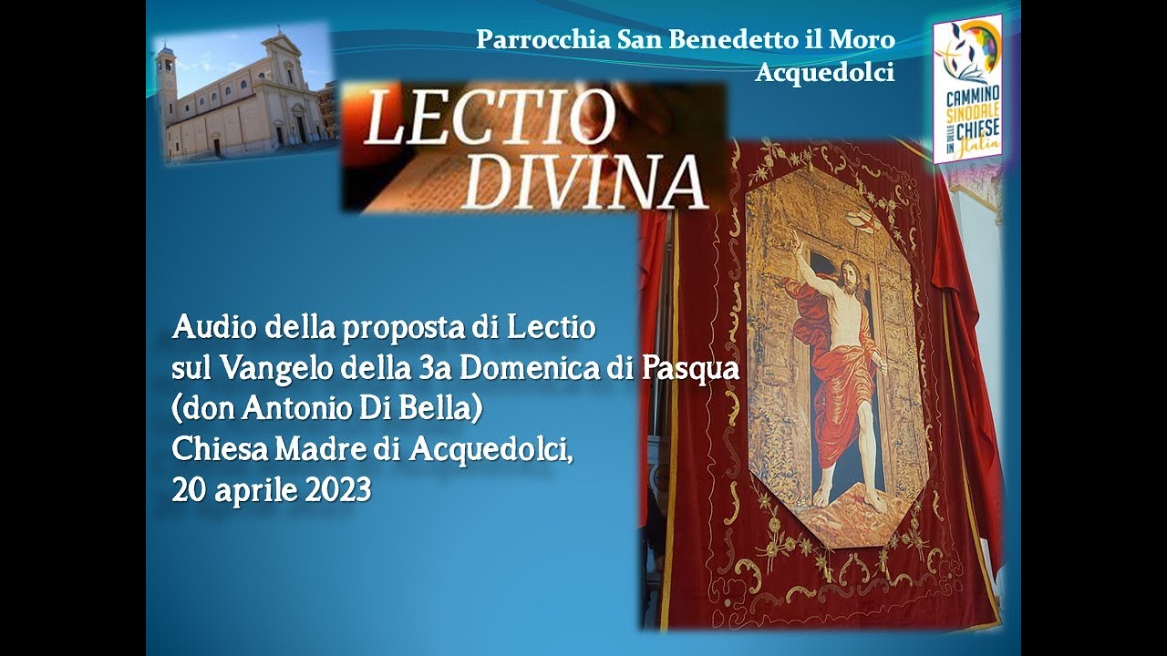 Proposta Di Lectio Divina Sul Vangelo Della 3a Domenica Di Pasqua (23 ...