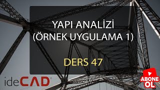 Ders 47 Yapı Analizi Örnek Uygulama 1