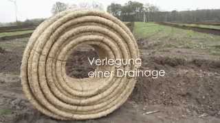 Verlegung einer Drainage/Dränage