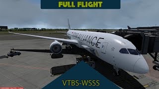 P3D V4.4 Full Flight - SQ 78X - Bangkok to Singapore (VTBS-WSSS)