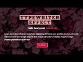 Typewriter Effect from scratch in HTML , CSS and JS